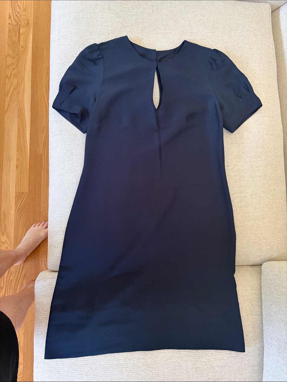 Banana Republic Navy Keyhole Shift Dress worn once